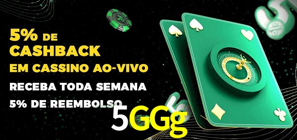 Promoções do cassino ao Vivo 5GGg